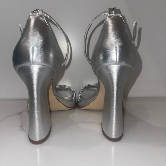 New Circus by Sam Edelman metallic silver Holmes sandal sz 8.5 - Picture 5 of 7